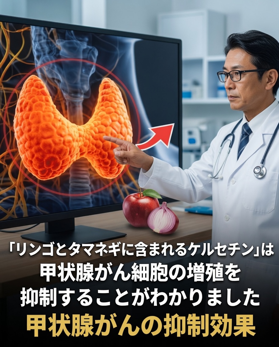 日常的な食品であるリンゴやタマネギは、甲状腺がん研究に新たな手がかりをもたらすのか？