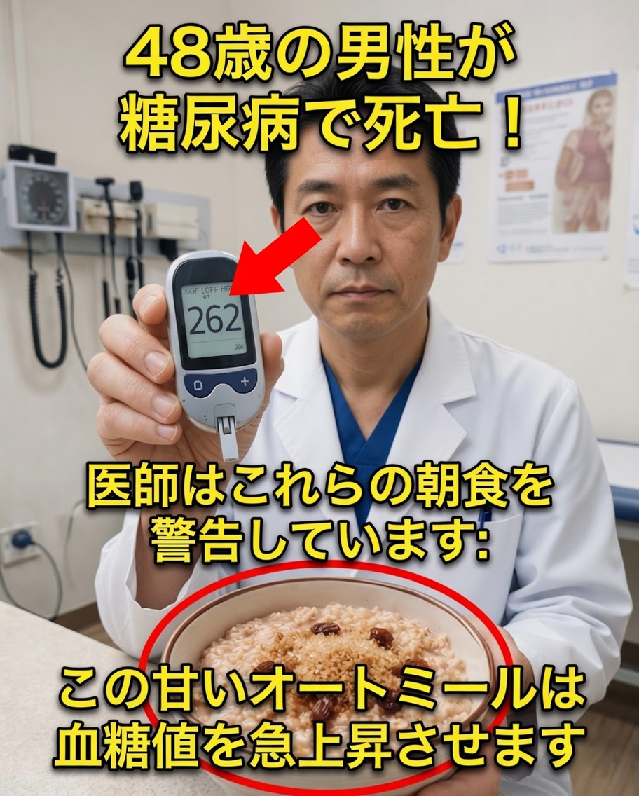 48歳男性、糖尿病の合併症で死亡：医師が朝食に潜む危険性に警鐘