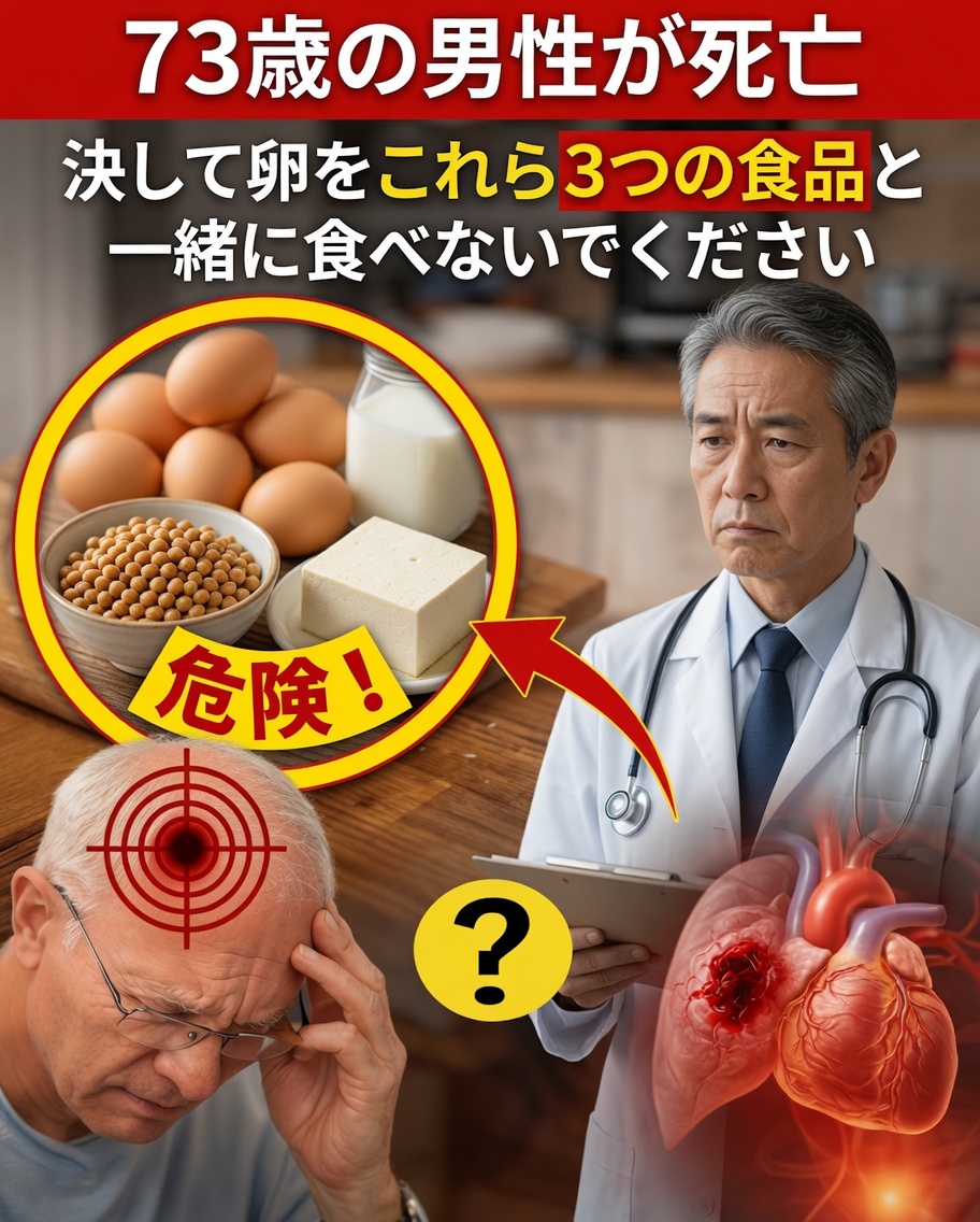 高齢者への警告：卵と絶対に一緒に食べてはいけない一般的な食品3つ