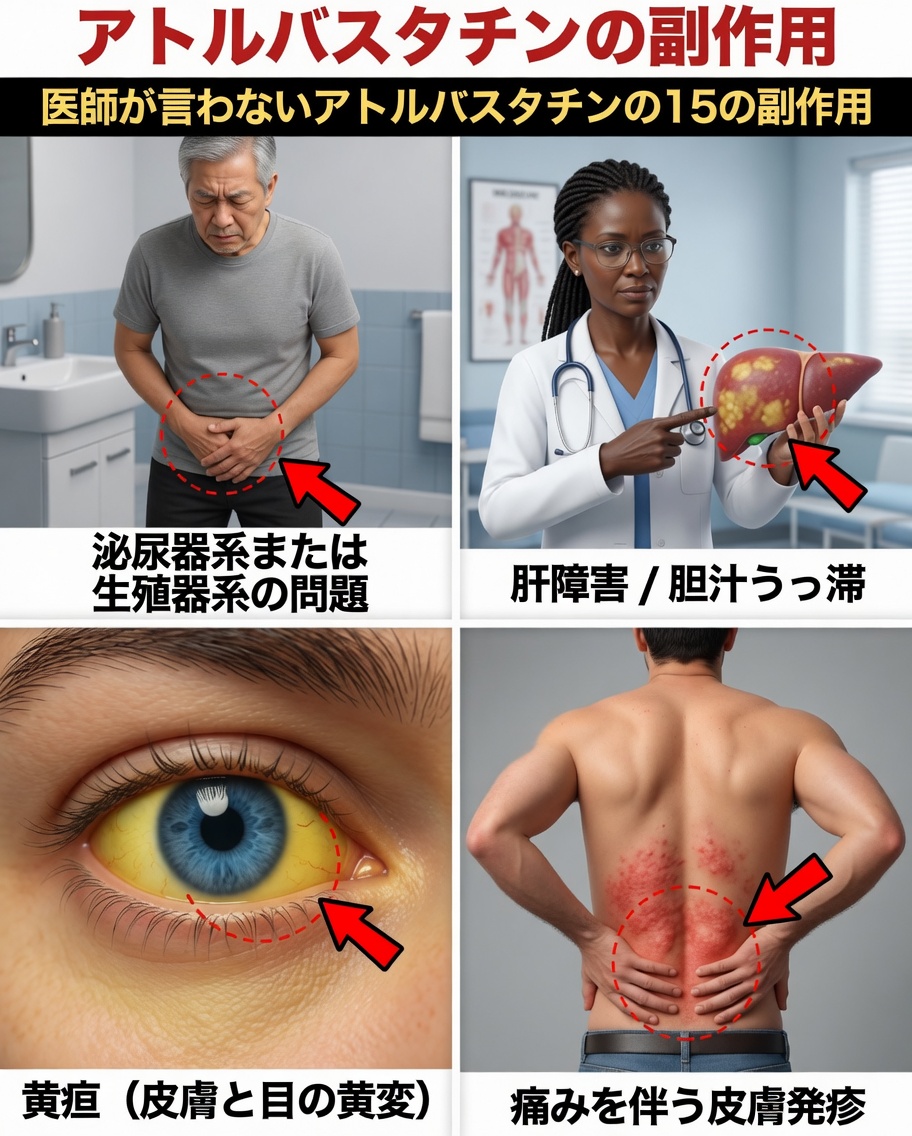 医師が説明する時間がないかもしれないアトルバスタチンの隠れた副作用15選（しかし次の処方の前に知っておくべき）
