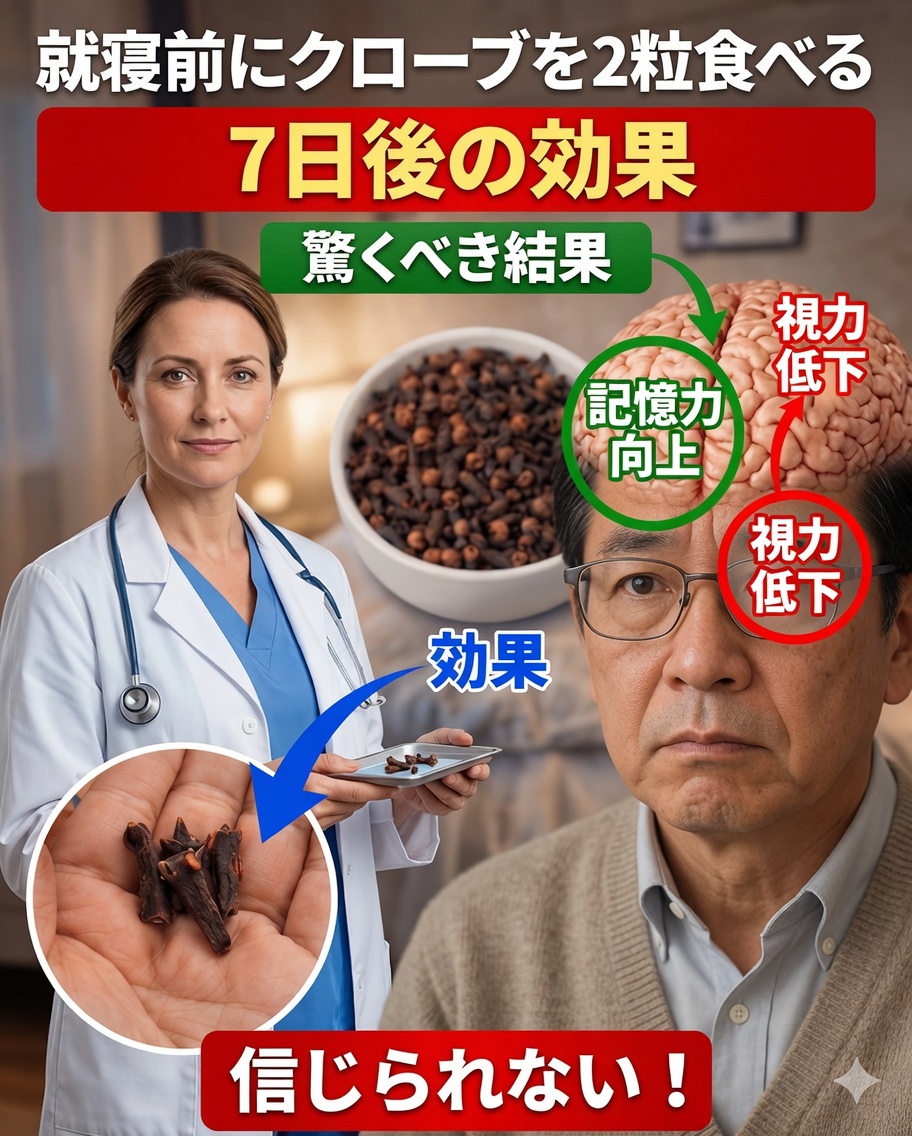 1日2粒のクローブを7日間摂取すると何が起こるのか：ほとんど誰も語らない驚きの変化