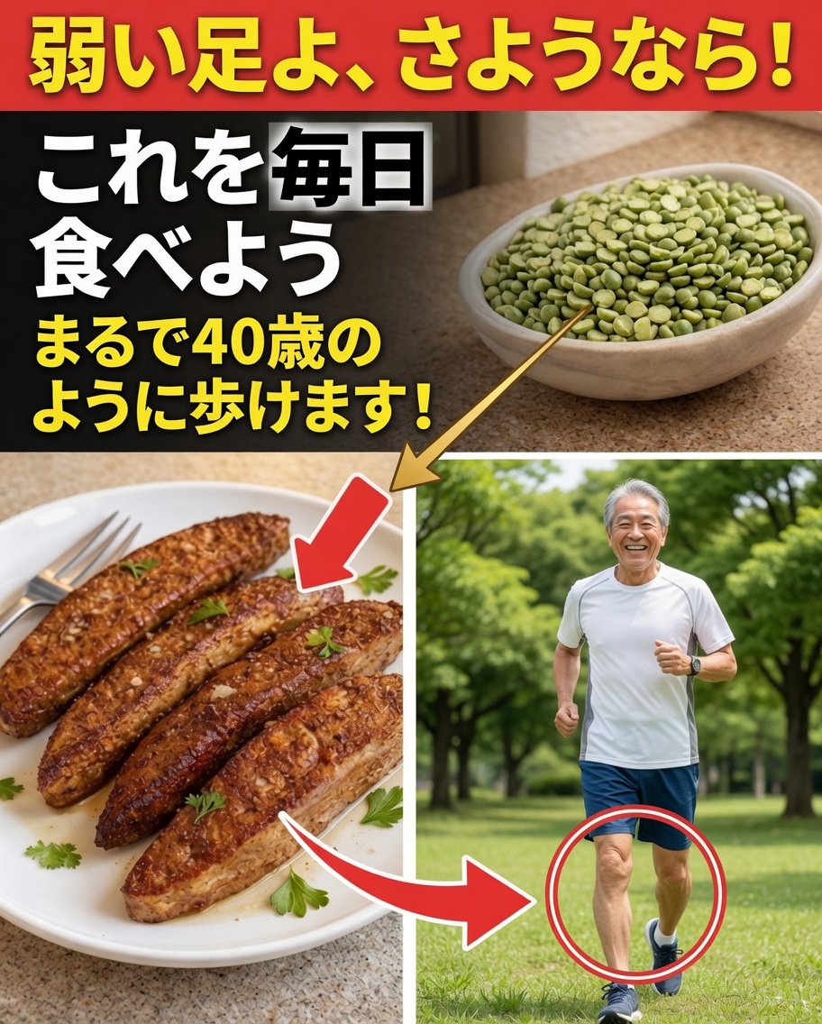 60歳以上？これを毎日食べれば、90歳でも踊れるほど脚が強く保てるかもしれません