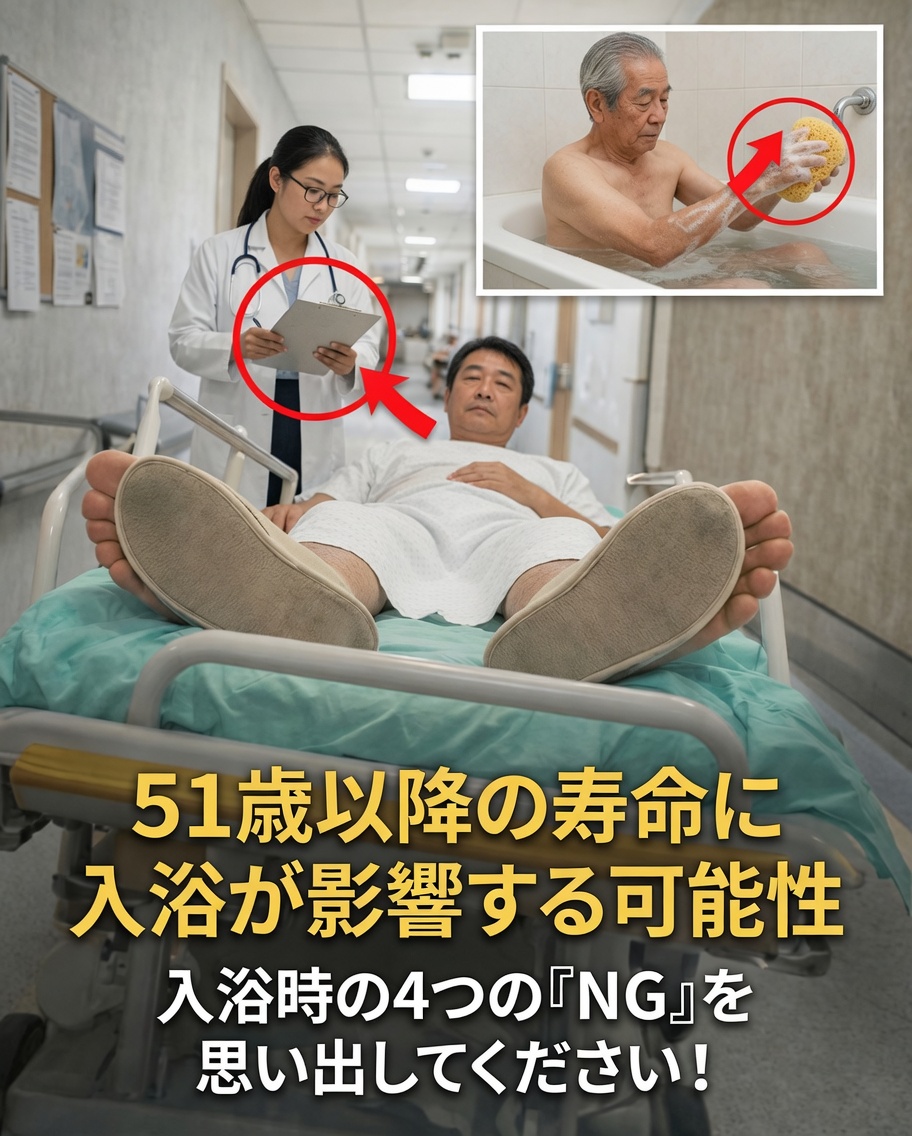 毎日のお風呂習慣が50歳以降の健康に静かに影響しているかも？医師が警告する避けるべきシンプルな習慣4つ