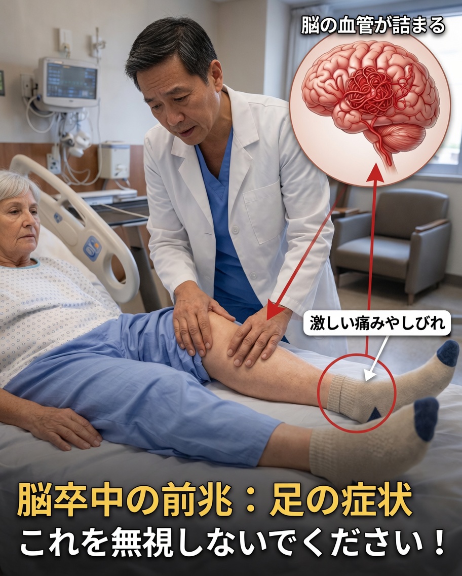 脚に現れる警告サイン：重篤な脳卒中の前兆かもしれない――高齢者が知っておくべきこと
