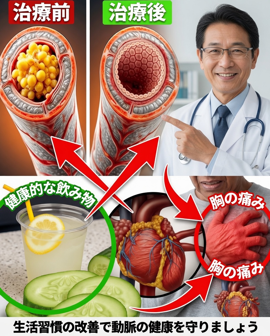 60歳以上なら？このシンプルな毎日のドリンク2種類が、動脈をよりきれいに保つのを自然にサポートするかもしれません