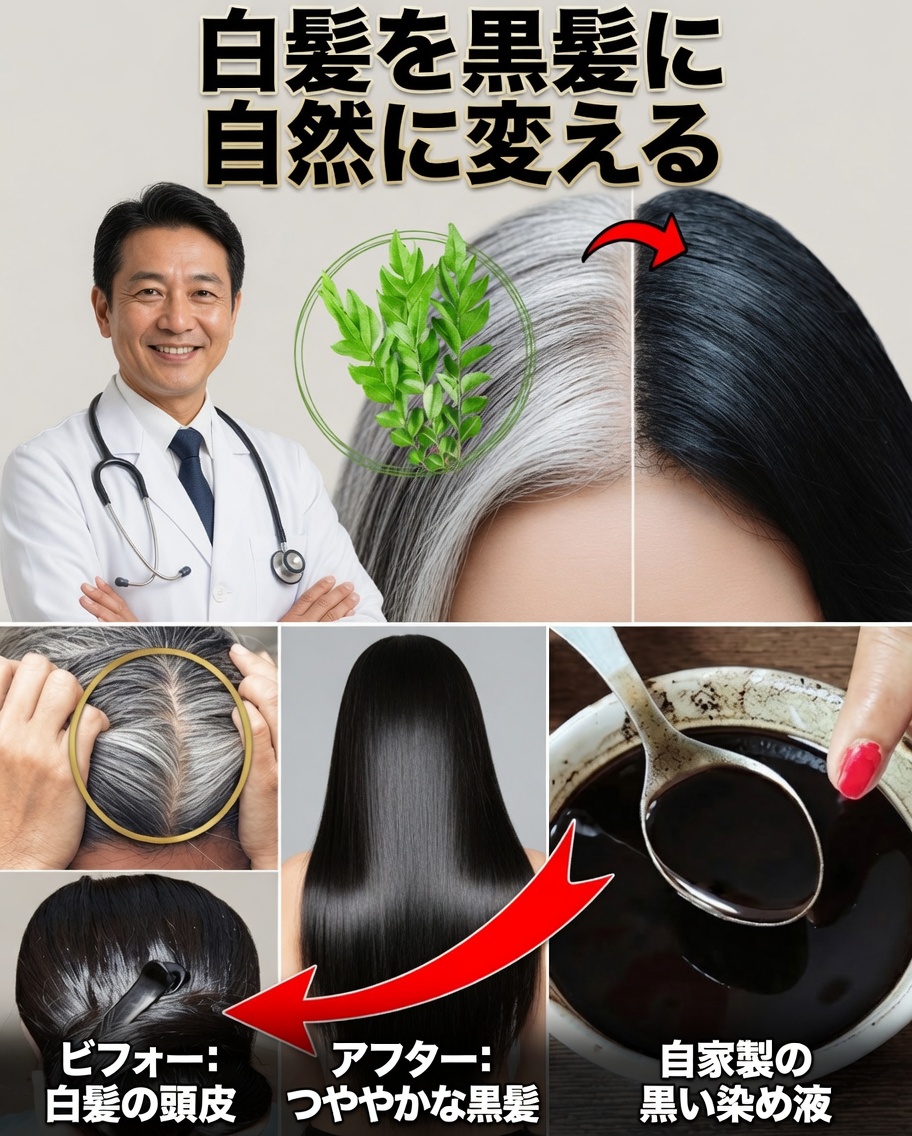 たった数分で白髪から自然な黒髪へ：今日から試せる強力な8つの対策