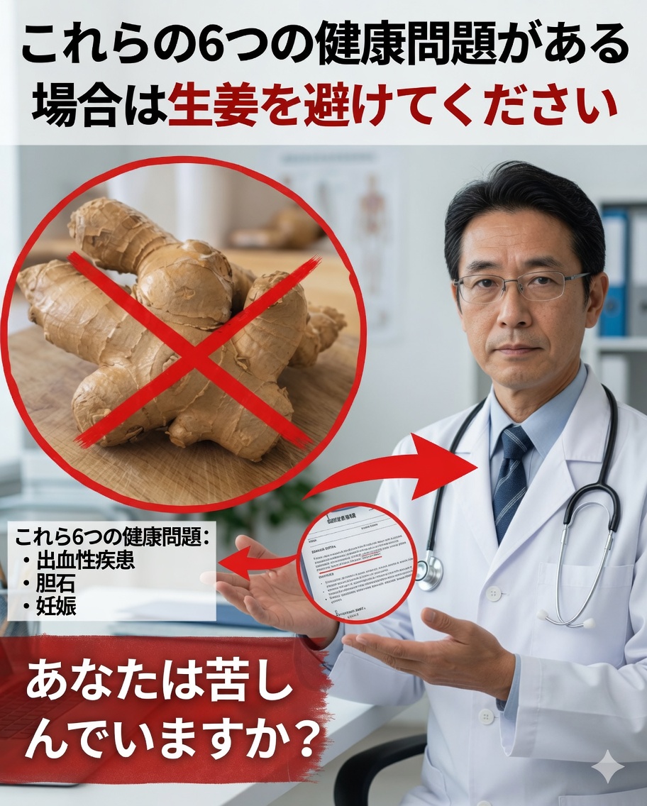 生姜は常に安全？知っておくべき副作用と重要な注意点