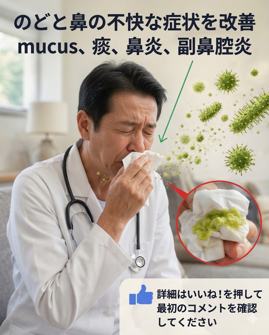 粘液、痰、鼻炎を自然に解消する15の強力な家庭療法