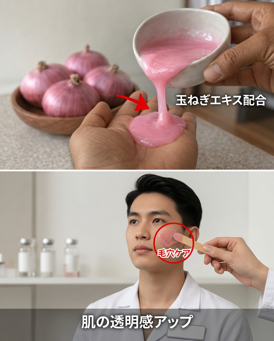 顔に紫玉ねぎ：何千人もがシワ、黒ずみ、色素沈着を和らげるために使っている自然の裏ワザ