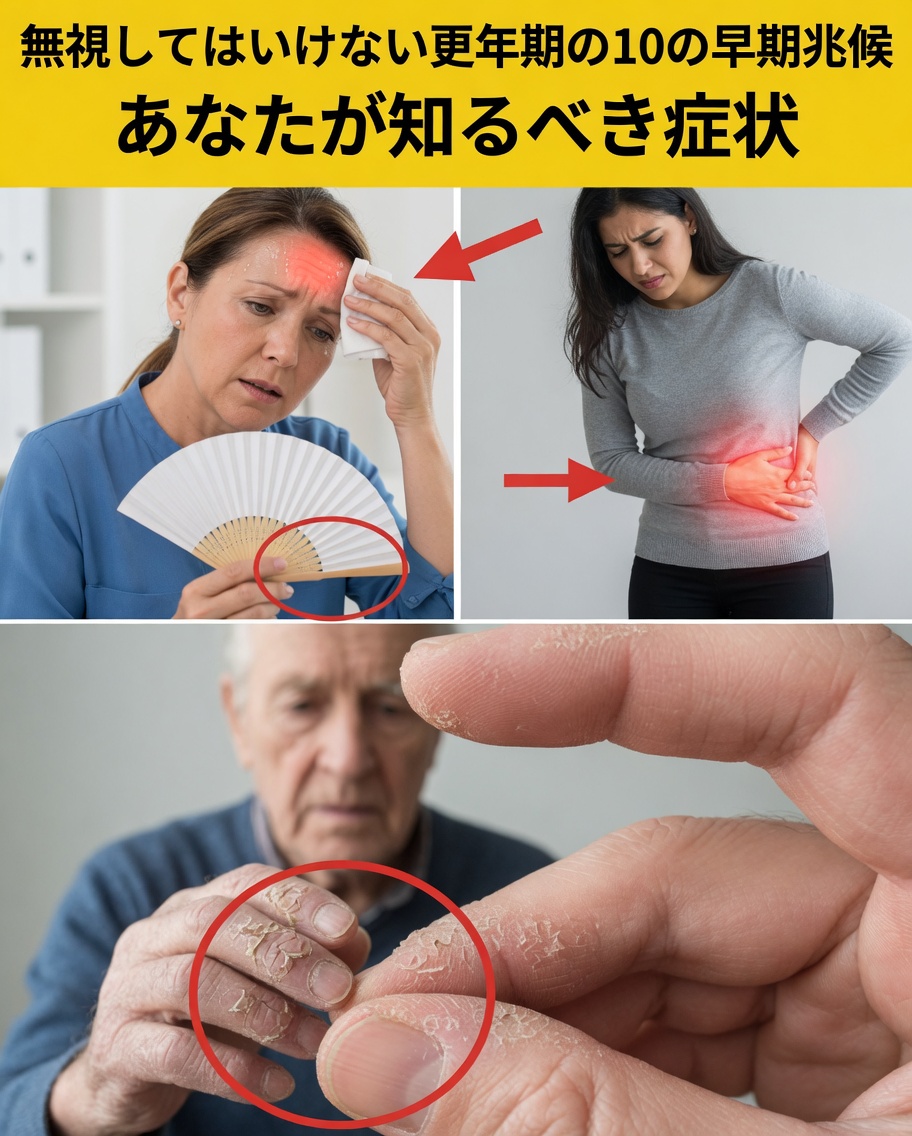 早期閉経：注意すべき10のサイン（ほかにも）