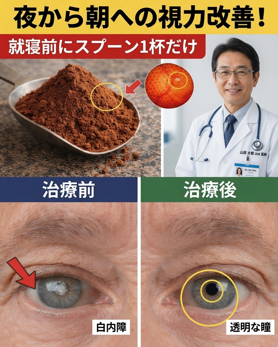 日本最高齢の医師が明かす：就寝前にこれを食べて、睡眠中に目の健康を自然にサポート