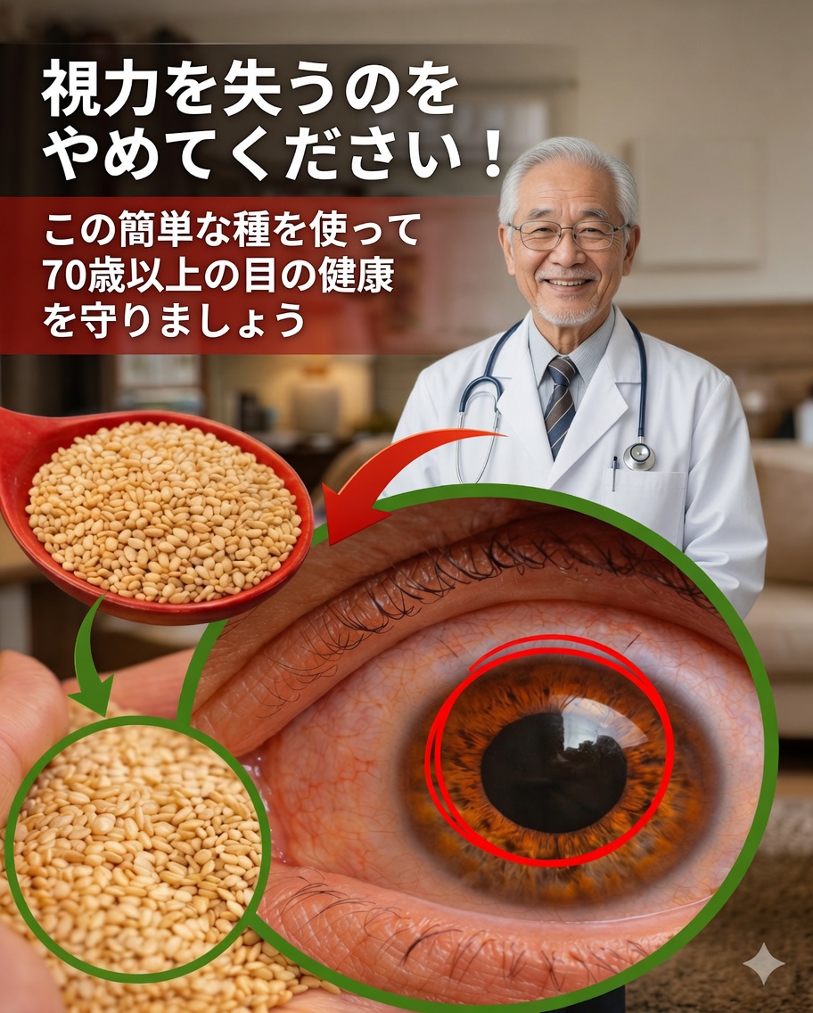 目を守ろう：高齢者のための種3つ＋果物1つ