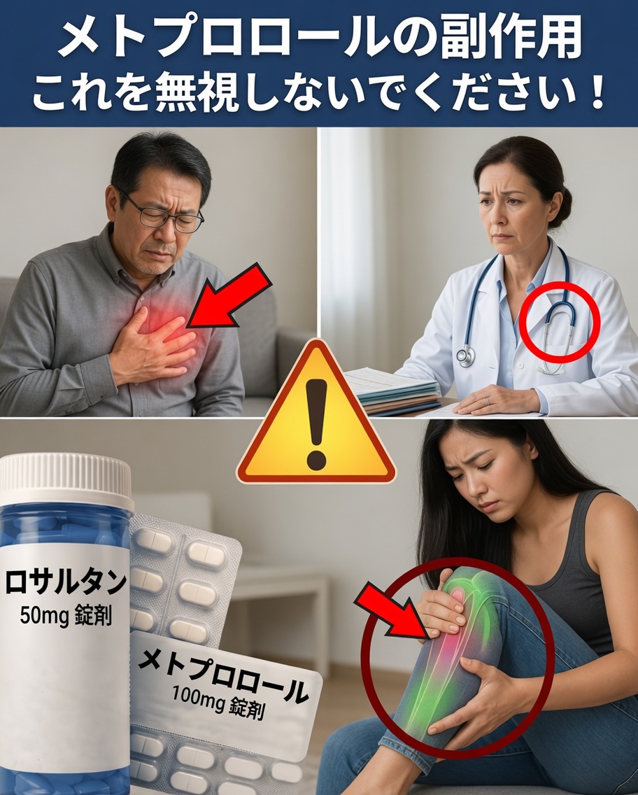 知っておくべきメトプロロールの重要な副作用10選