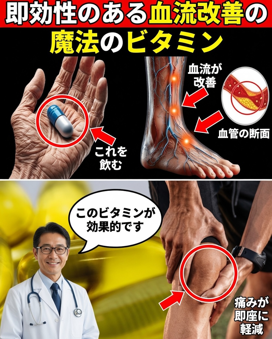 骨だけじゃない：50代以降のビタミンDがもたらす血行への隠れた効果