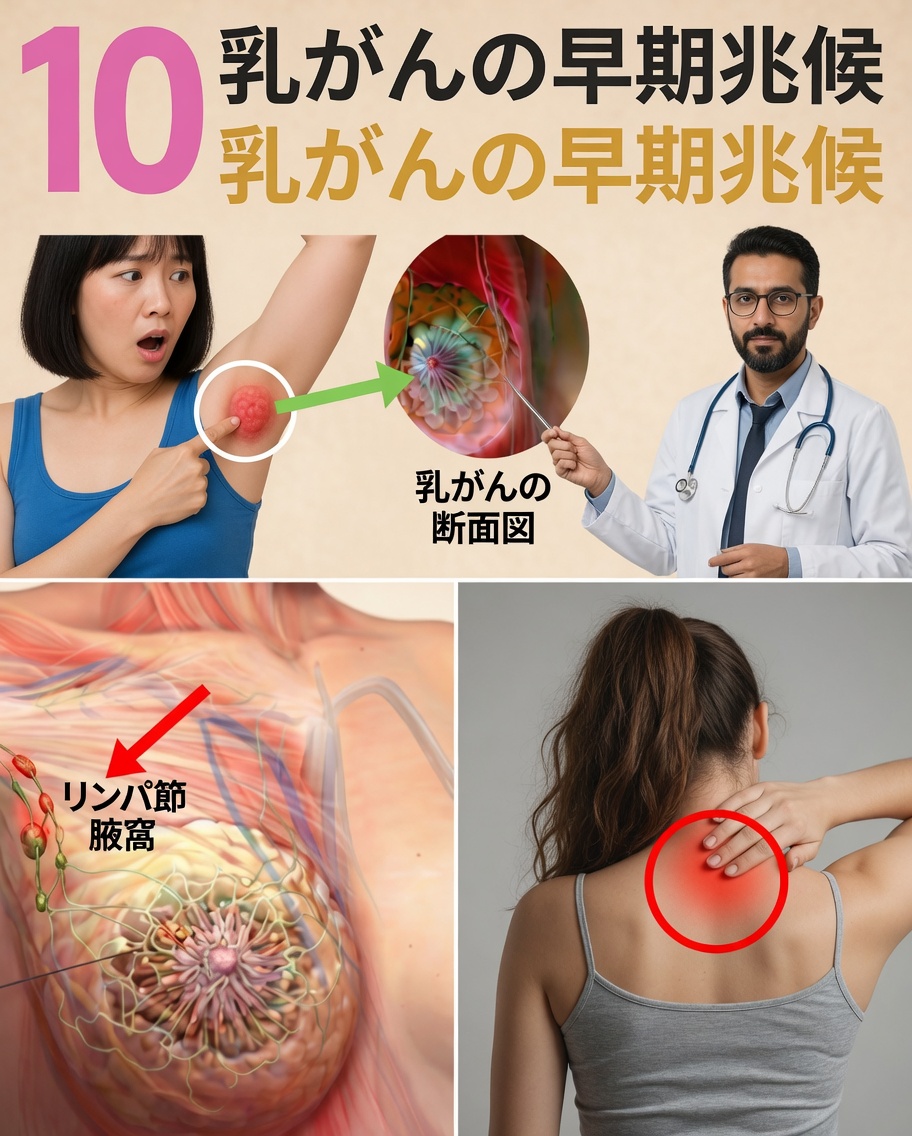 絶対に見逃してはいけない乳がんの10の警告サイン