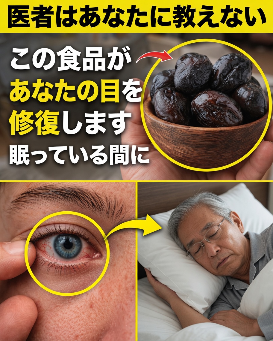 高齢者：寝る前にこの3つの食品を摂って目を修復し、夜間の視力を改善しよう
