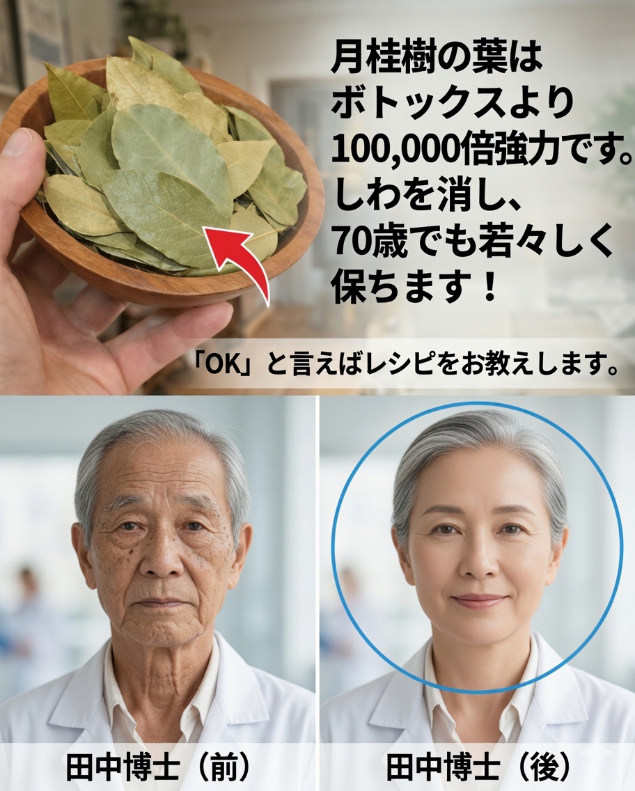 シワに月桂樹の葉：肌を養う自然のアンチエイジング療法