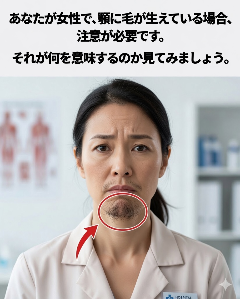 女性のあごの毛：それが健康について明らかにする可能性があること