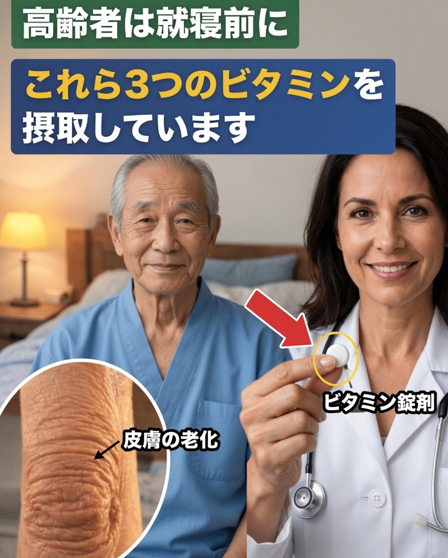 60歳以降に脚を強化し、神経の健康をサポートするのに役立つ夜に摂る3つのビタミン