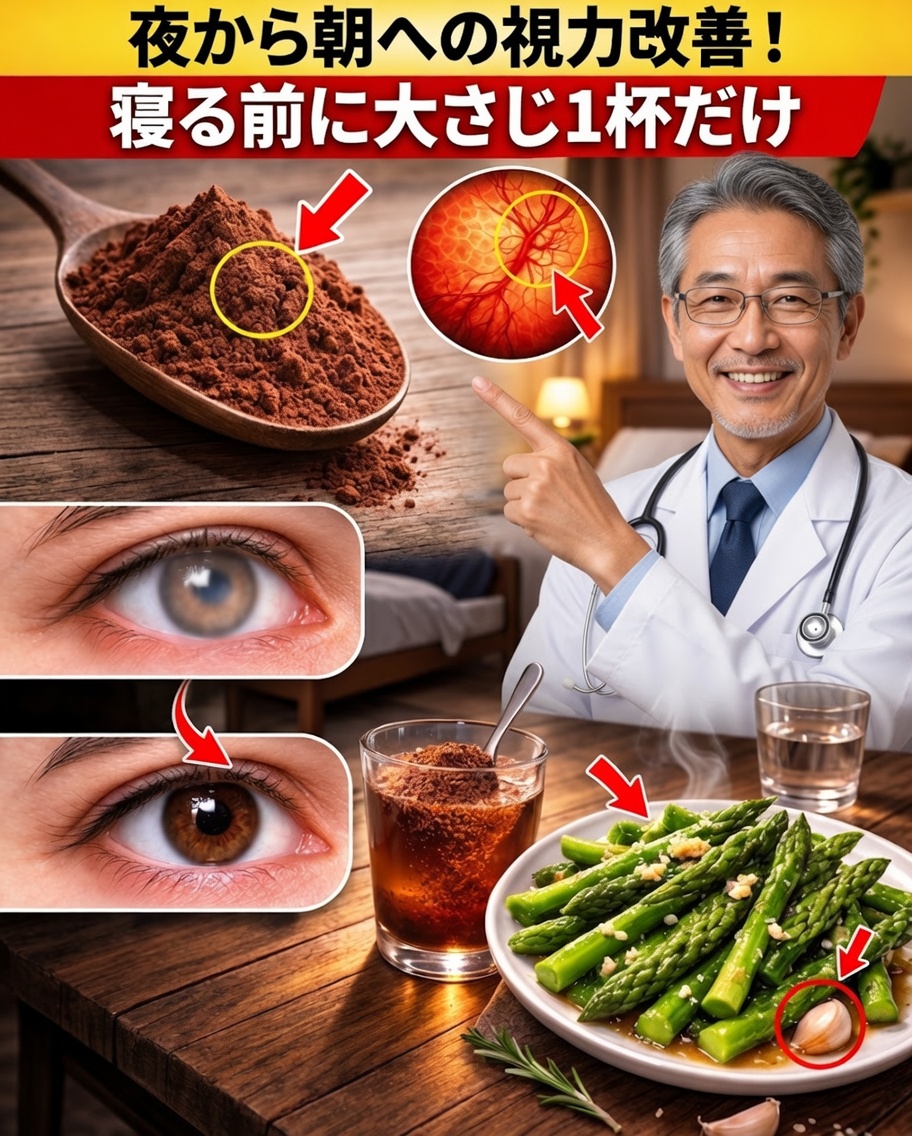 日本最高齢の医師が明かす：就寝前の簡単な習慣で、加齢とともに目の健康を自然にサポートする方法