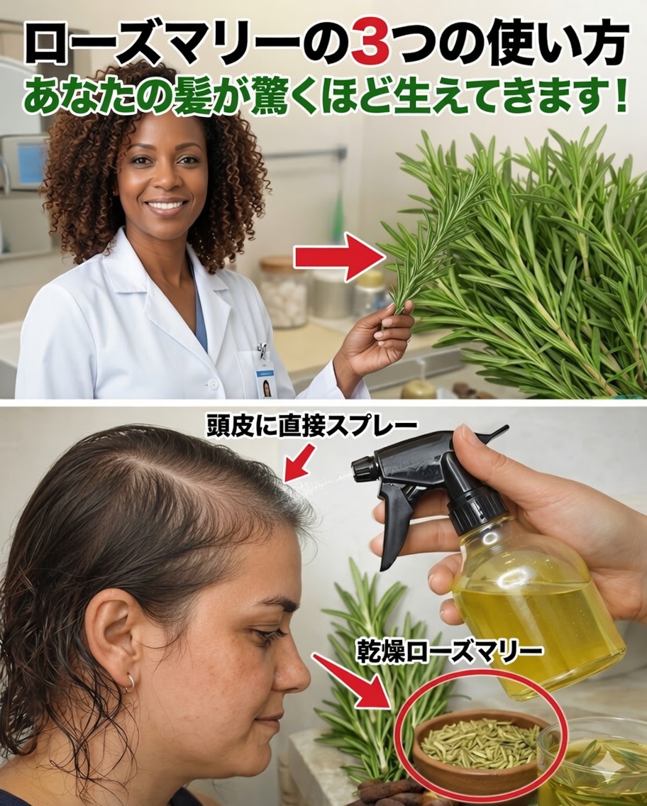 ローズマリーの3つの使い方：これを毎日使えば、今年あなたの髪はもっと速く伸びるかもしれません