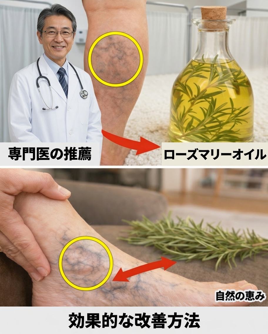 驚きの発見：ローズマリーが下肢静脈瘤の健康維持と脚の快適さをサポートする方法