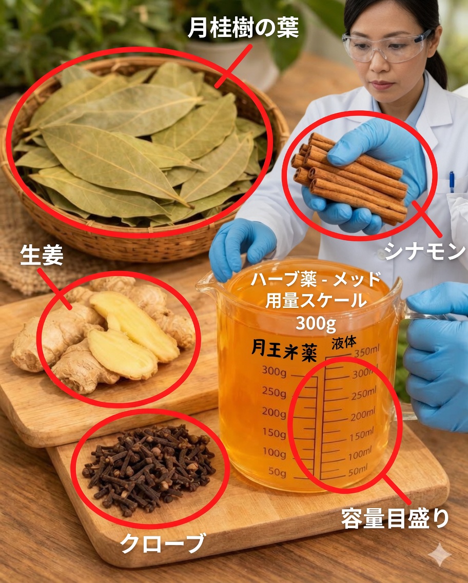 生姜、月桂樹、シナモン、クローブのお茶がもたらす癒しの力を発見