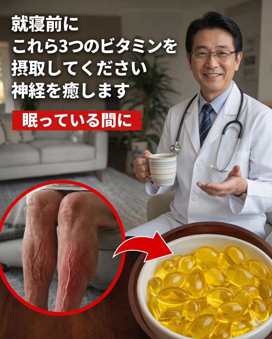 睡眠中に60歳以降の脚を強くするのを助ける可能性のある夜用ビタミン3選