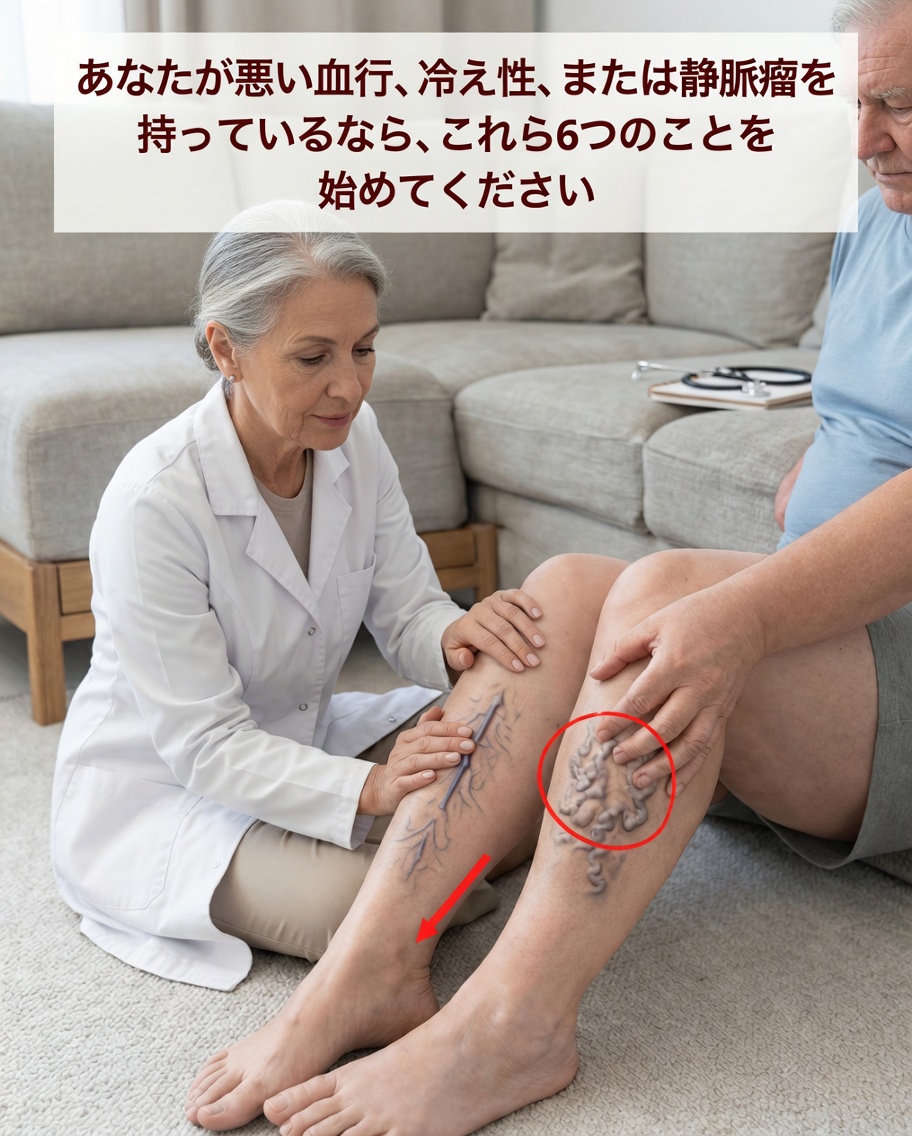 血行不良や足の冷え、または静脈瘤に悩んでいるなら、今すぐこの6つを始めましょう