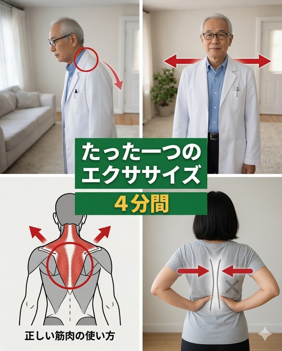 60歳を過ぎてからでも、たった4分で前方頭位を改善する方法――日本最高齢の医師がすすめるやさしいルーティン