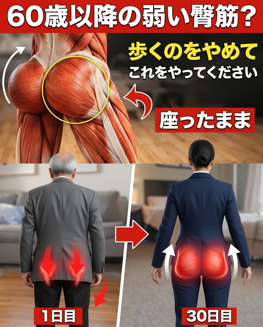 60歳以上？お尻を素早く鍛える必須エクササイズ5選――そして歩くだけでは不十分かもしれない理由