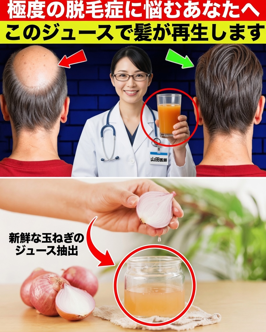 髪の成長のための玉ねぎジュース：たった7日で頭皮は本当に自然に変わるのか？