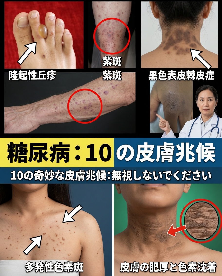 糖尿病の早期発見につながる可能性のある、見逃されがちな皮膚のサイン11選