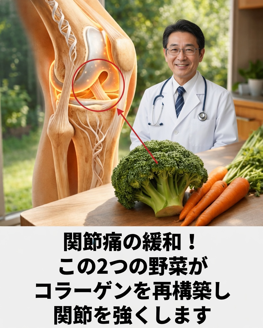 この2つの一般的な野菜は、膝を自然に強化し、関節の快適さを改善するのに役立つのでしょうか？