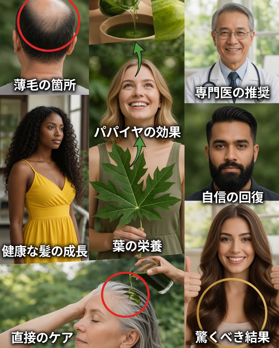パパイヤの葉を発見する：髪と頭皮を強化するための自然なアプローチ