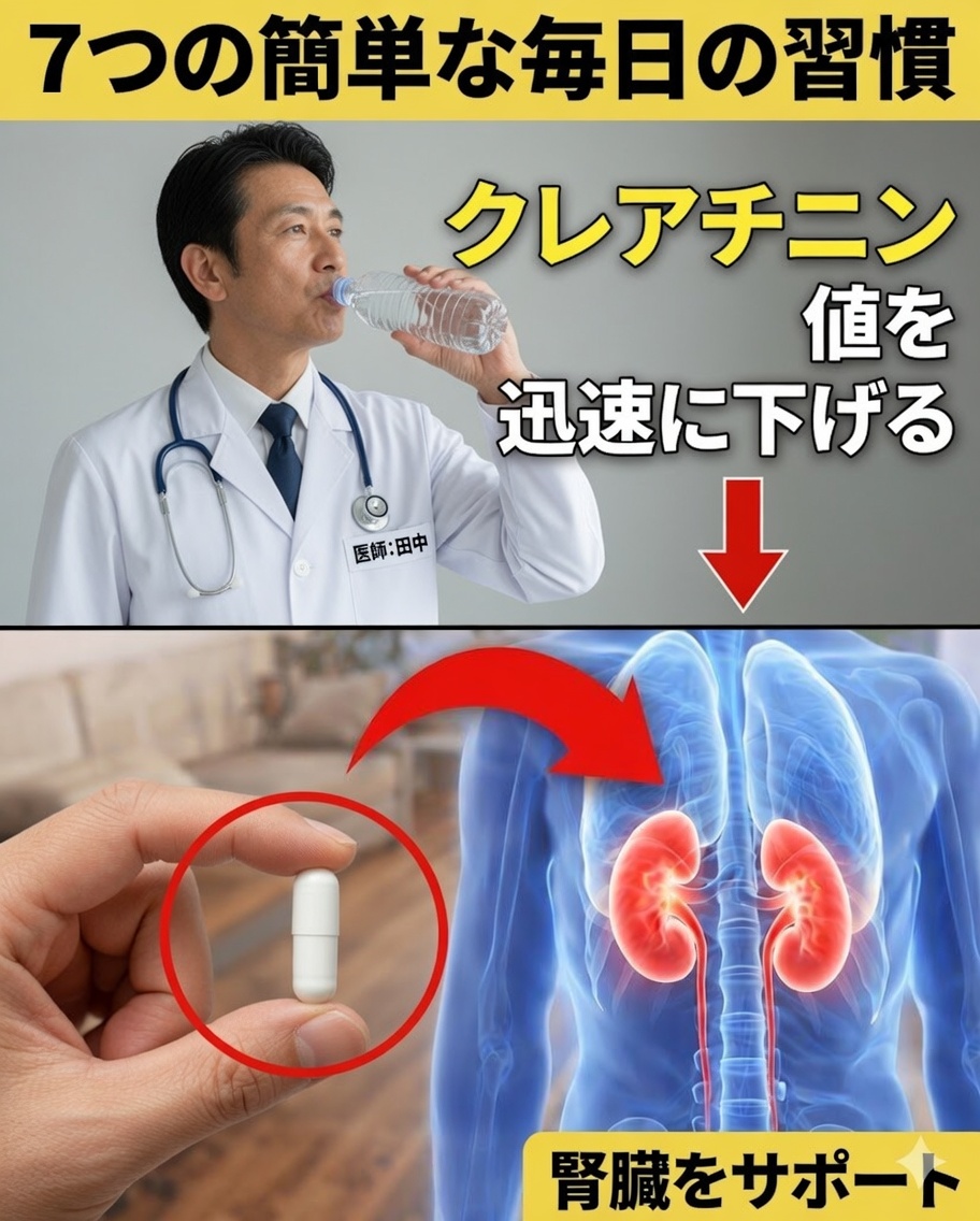 クレアチニン値を健康的に保ち、腎臓を守るためのシンプルな毎日の習慣7選