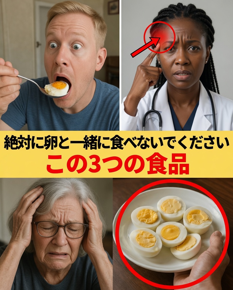 高齢者への警告：卵とよくある3つの組み合わせで避けるべきもの