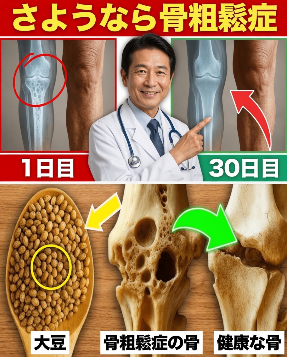 日本最古の医師の秘密：骨の強さを再構築し、骨粗しょう症を改善する15の自然な方法