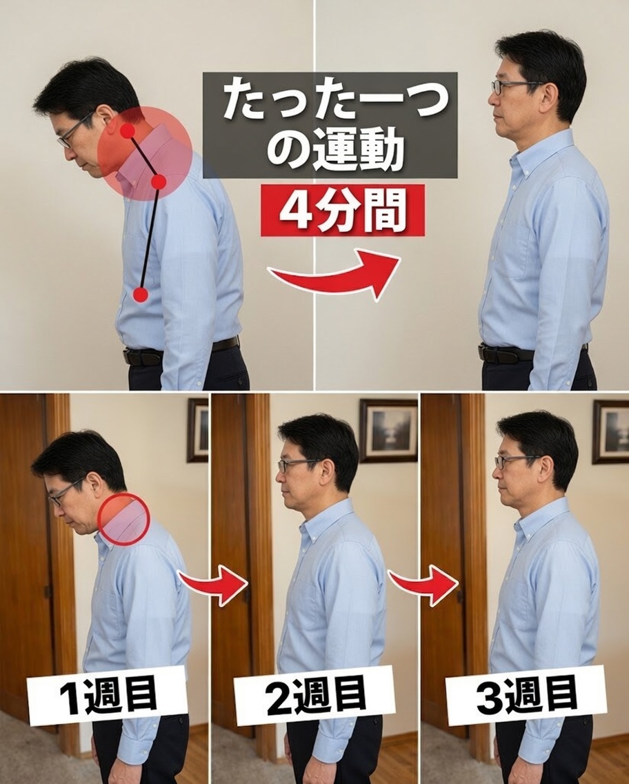 60歳を過ぎて前方頭位をたった4分で改善する方法――日本最高齢の医師がすすめるやさしいルーティン