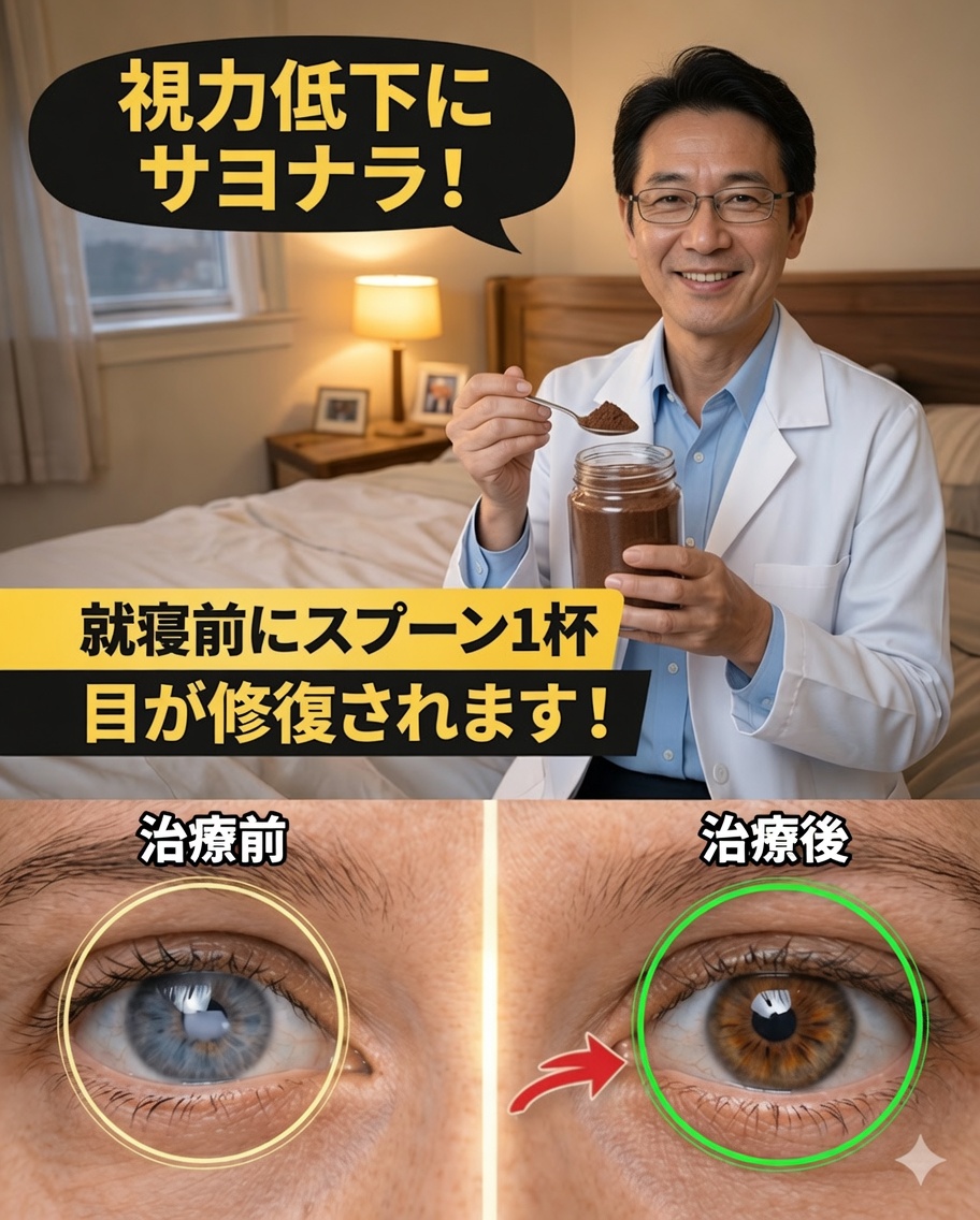 60歳超？寝る前にこれを食べれば、40歳のように目が見える状態で目覚める