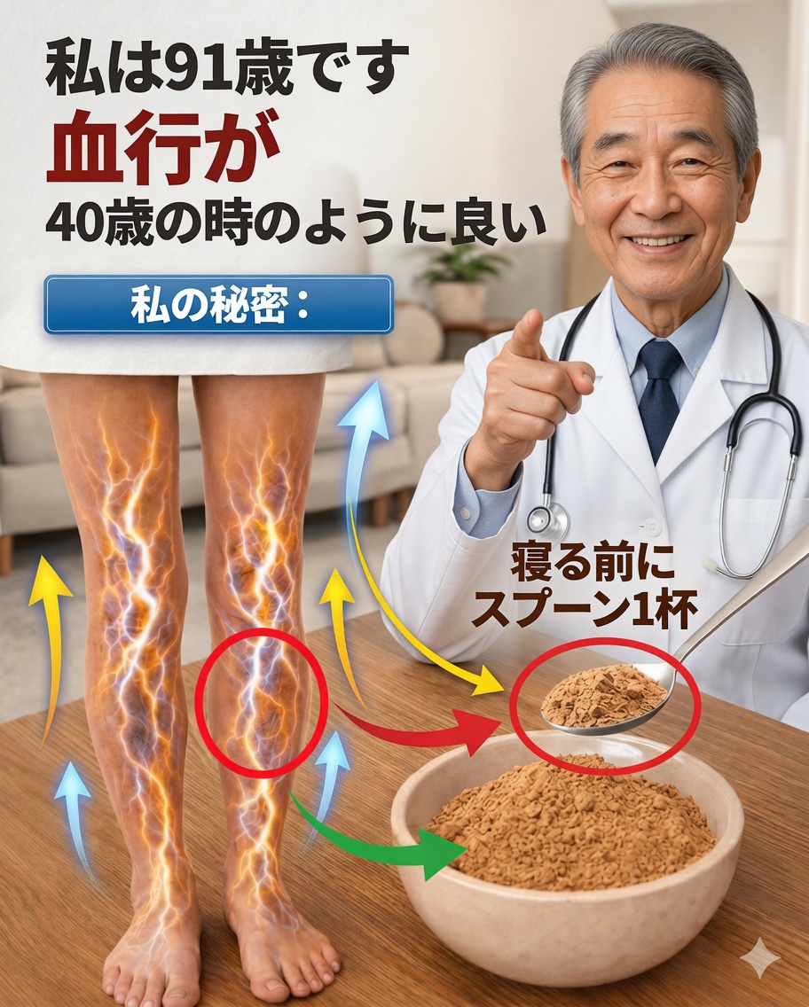 高齢者の方へ：寝る前にこれを摂って夜間の脚の血行を改善しよう――朝は足がもっと温かく！