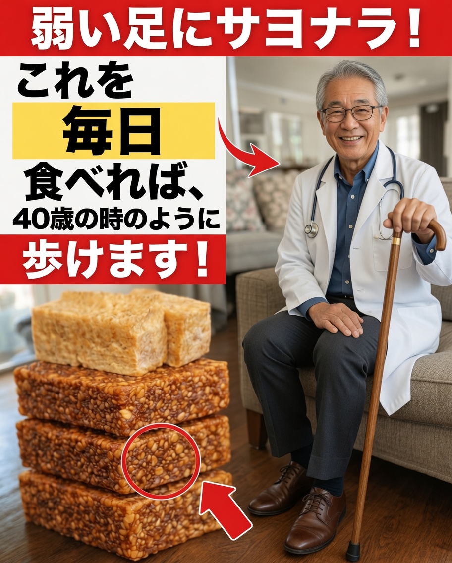 80歳を過ぎても脚をもっと強くしたい？毎日コレを食べよう