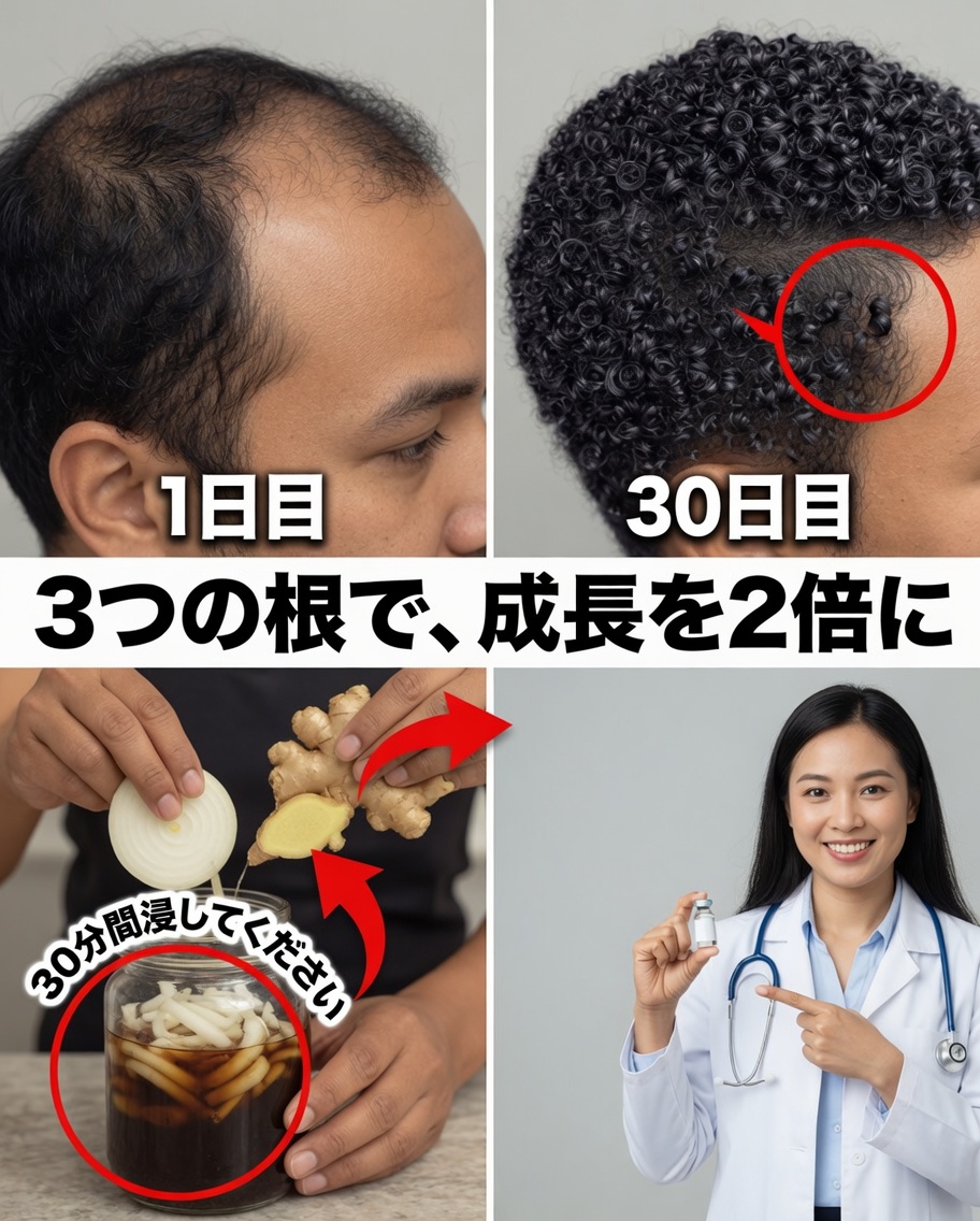 ダメージヘアを自然に修復する方法：生姜・アロエベラ・アボカドの強力マスクでたった30日で髪が生まれ変わる