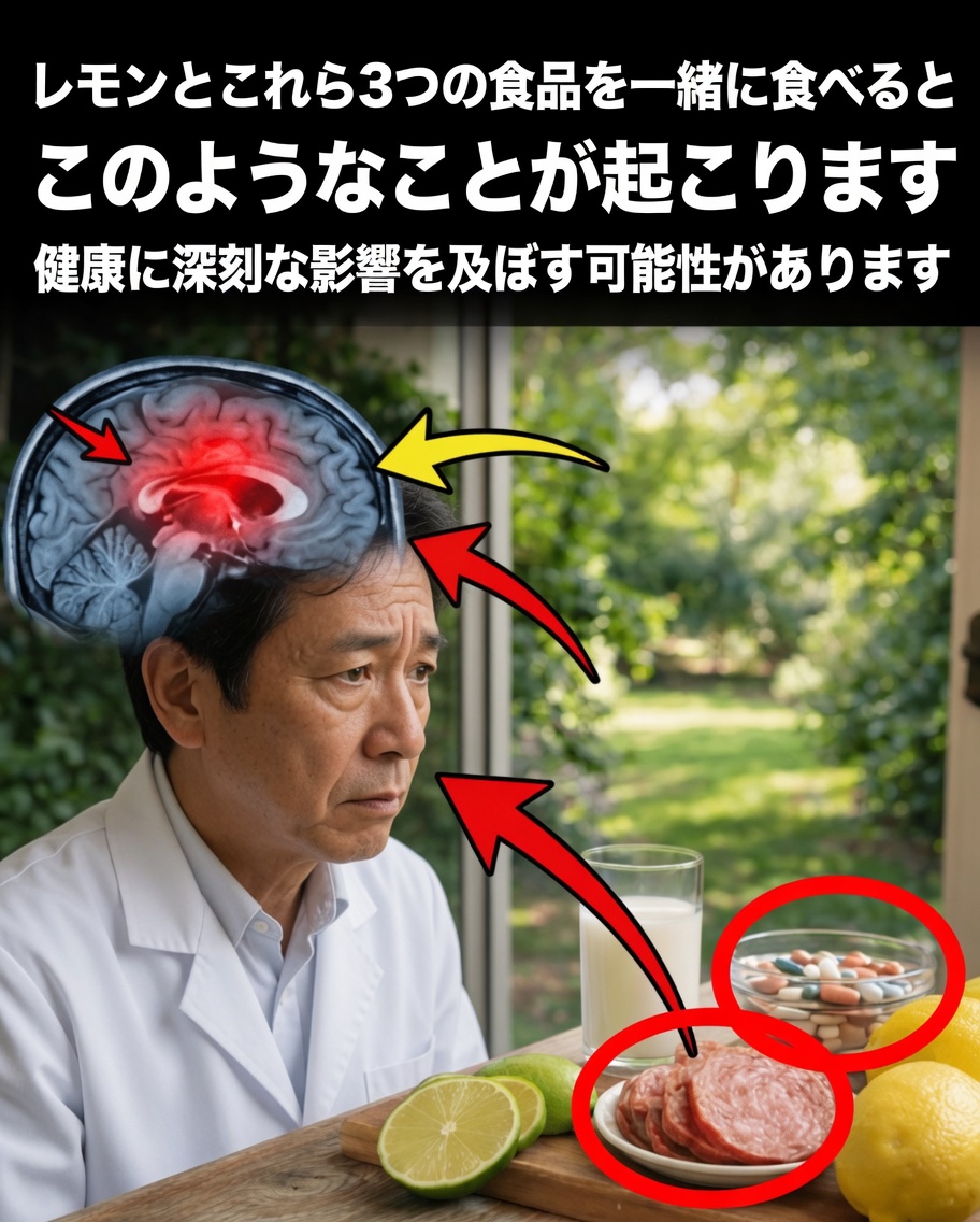 高齢者へのレモン注意喚起：これらの一般的な4つの食品と混ぜる前に、なぜ二度考えるべきなのか