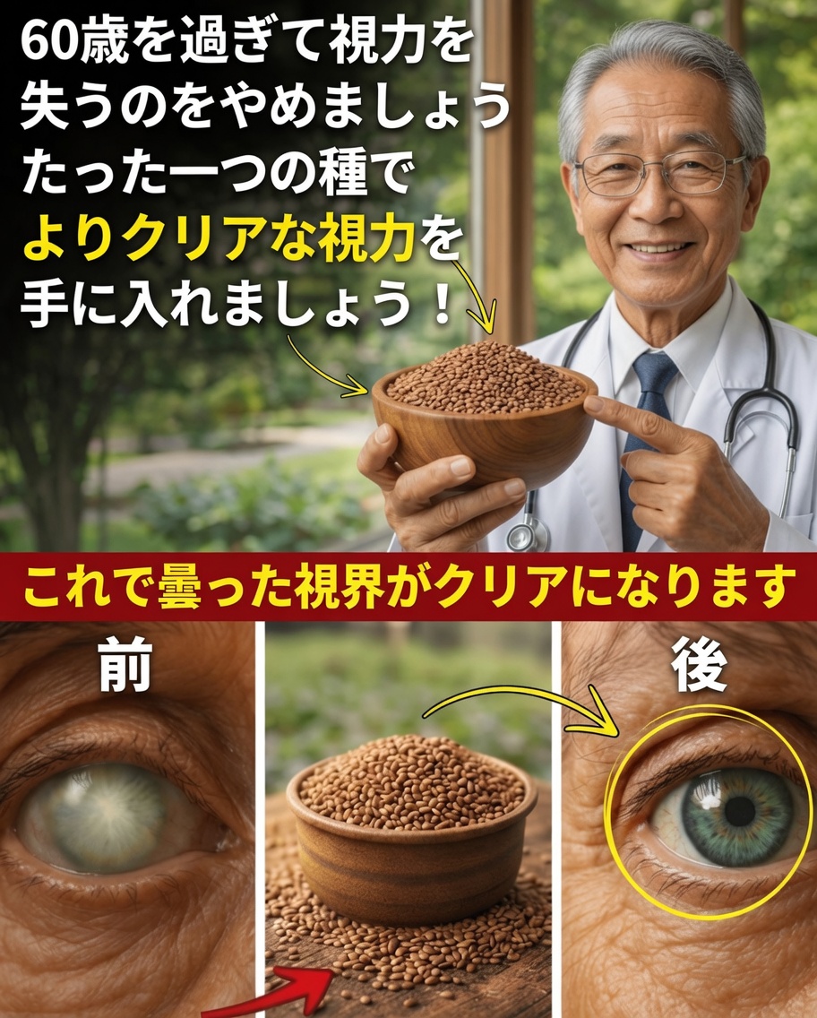 小さな種が、年齢を重ねても自然に視力を守るのにどう役立つのか