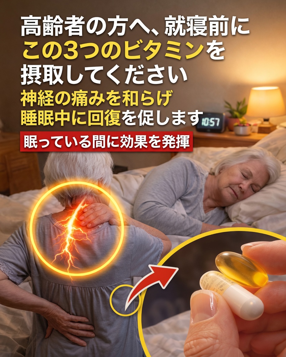 60歳以上？この3つのビタミンで脚を素早く強化できるかも