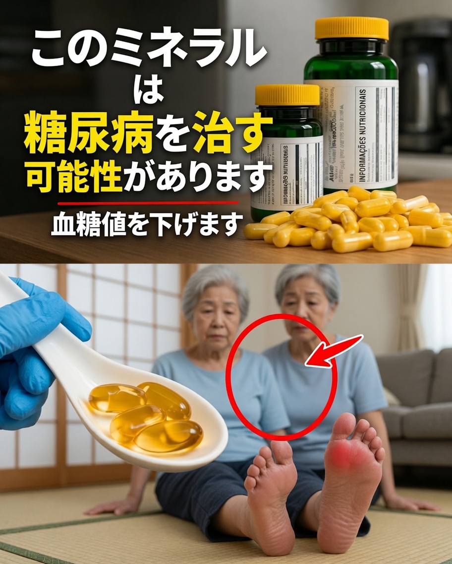 糖尿病患者の大多数が危険なほど不足している3つのビタミン（これを改善して血糖コントロールを向上させ、合併症を減らそう）