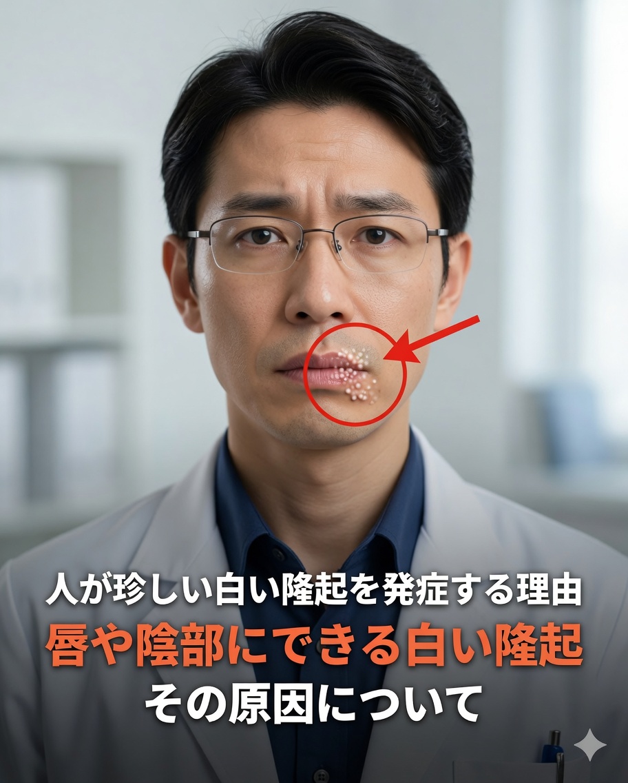 なぜ唇や陰部に小さな白い点が突然現れるのか：簡単ガイド
