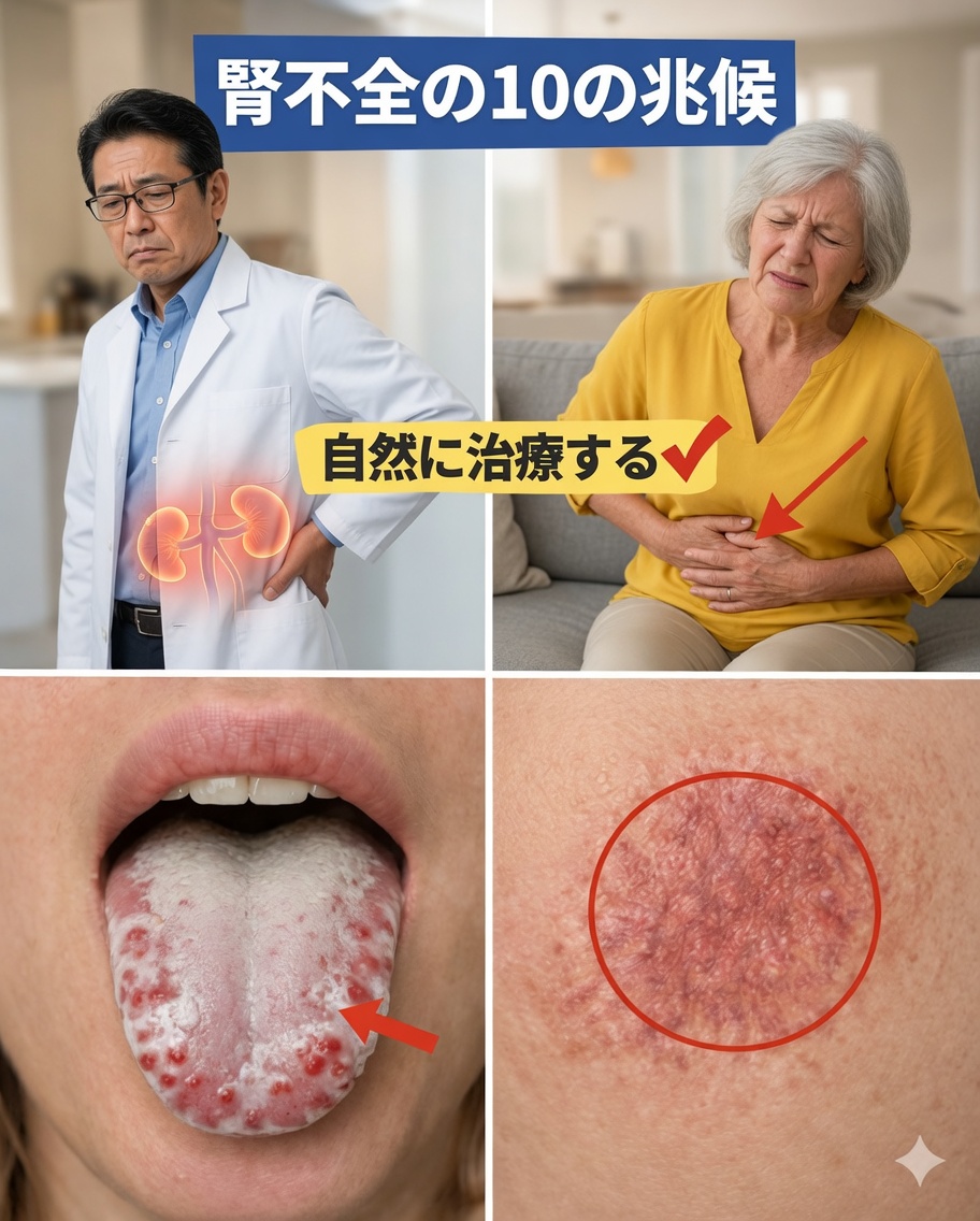 あなたが毎日見過ごしている腎不全の初期サイン13選（命を救う可能性のある症状）