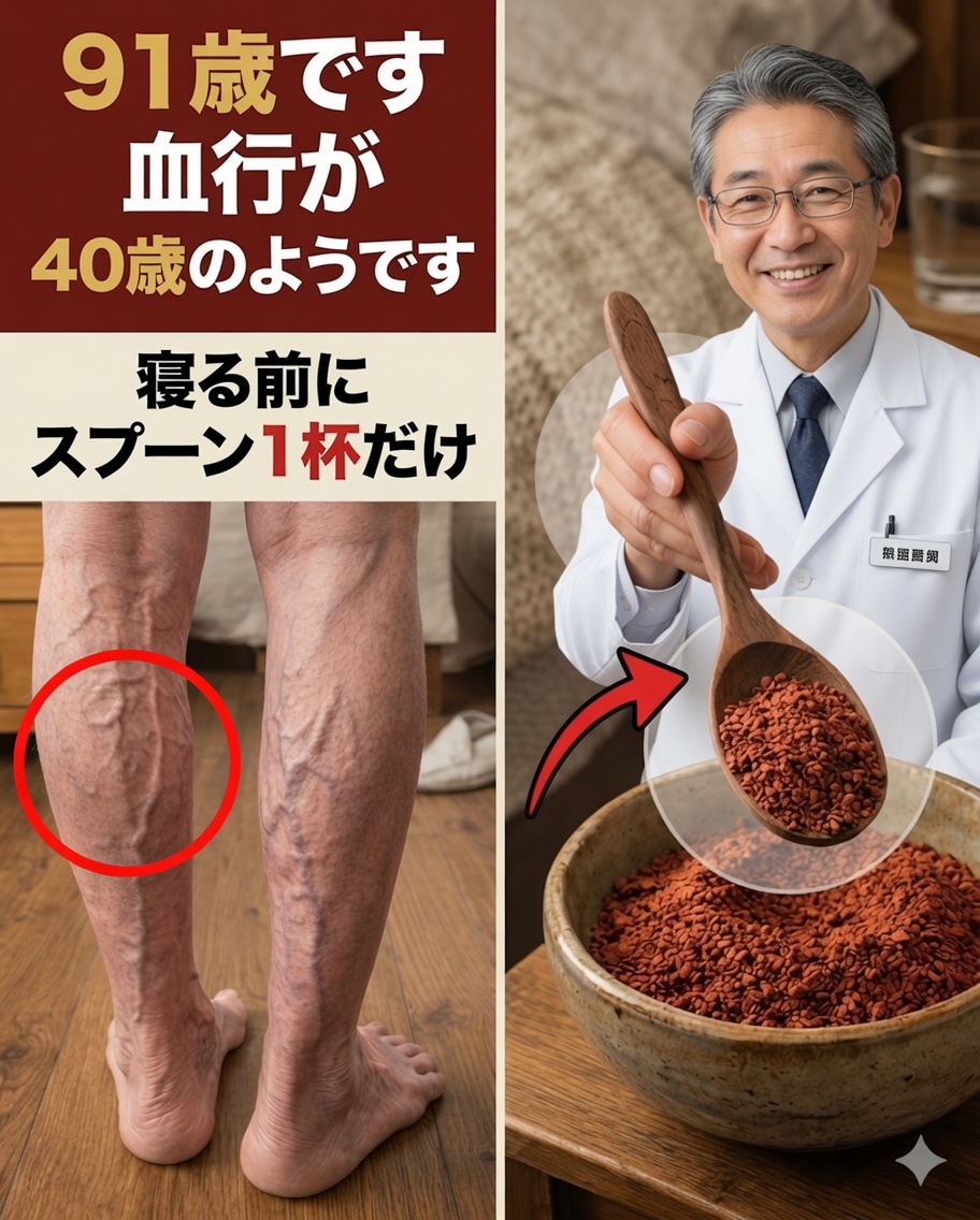 60歳以上？この簡単な夜の習慣で血行改善に役立つかも